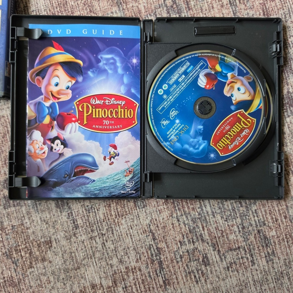 Disney Platinum DVD Lot Sleeping Beauty Cinderella Little Mermaid Pinocchio - Picture 4 of 9